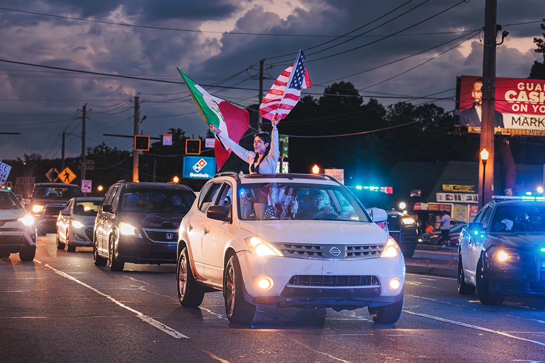 Atlanta ICE protest 2026 photograph by Kevin Blackwell (1 of 20)