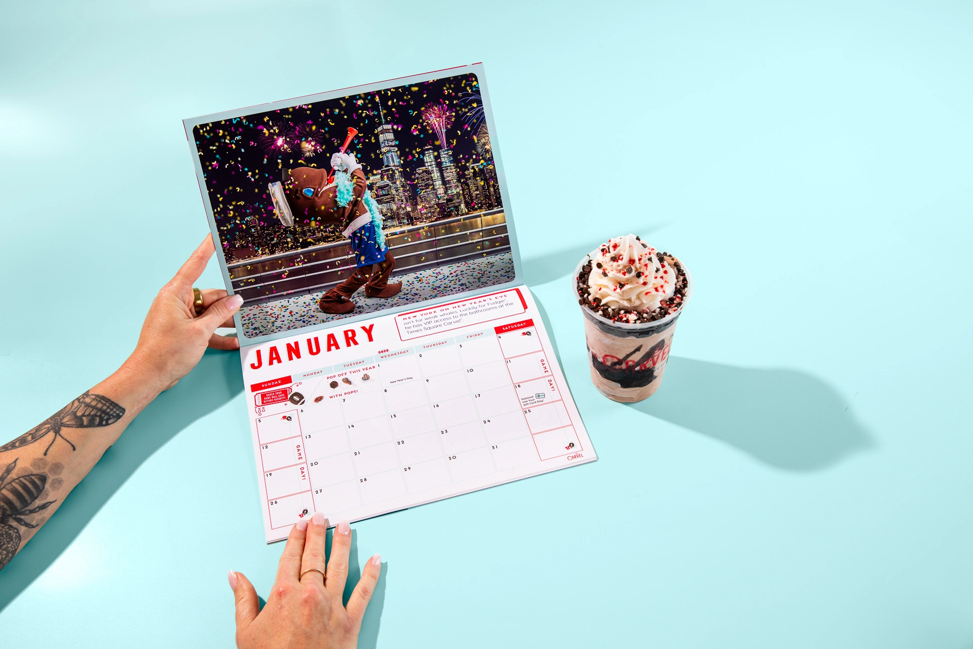 carvel fudgie calendar social 4 photograph by Kevin Blackwell