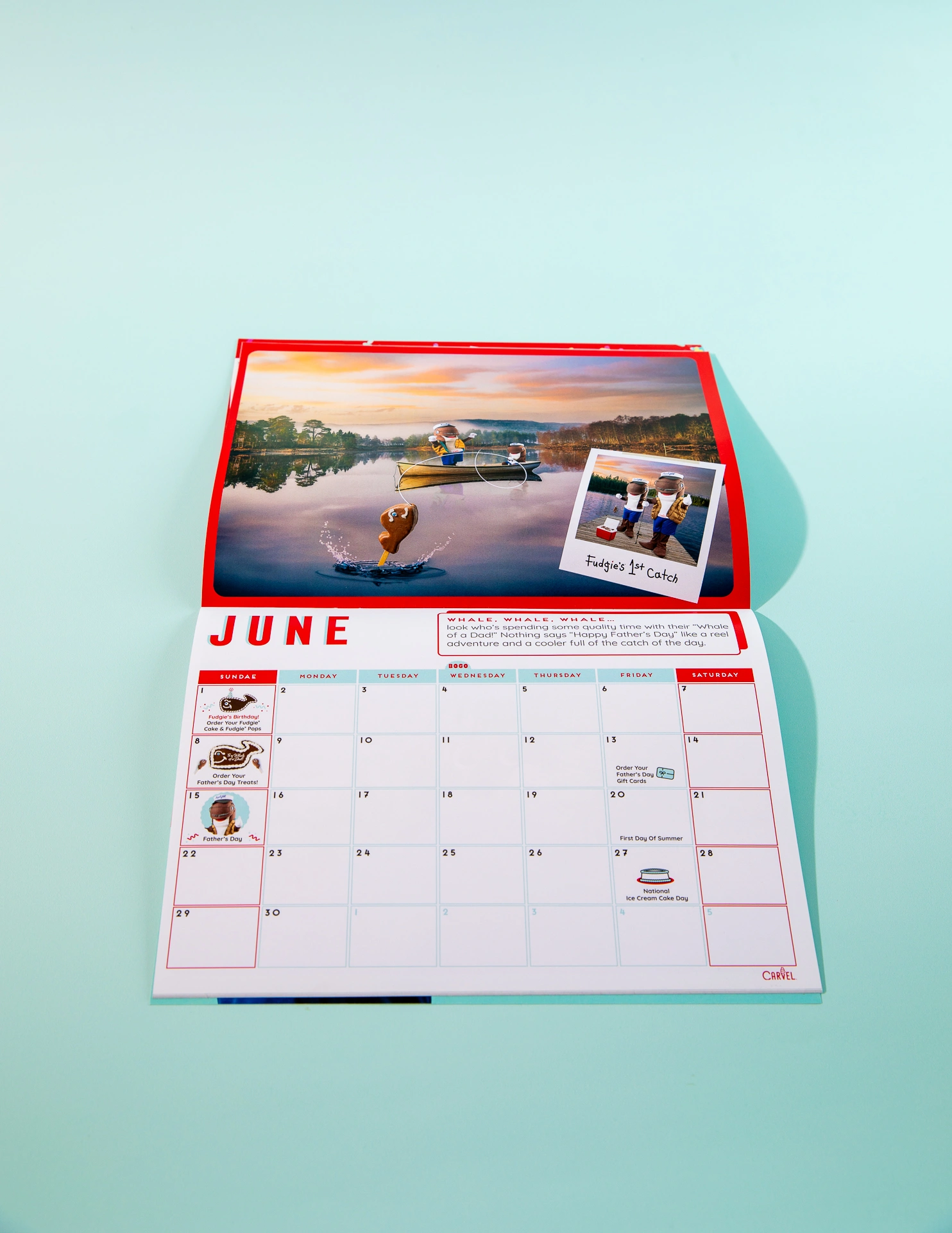 carvel fudgie calendar social photograph by Kevin Blackwell