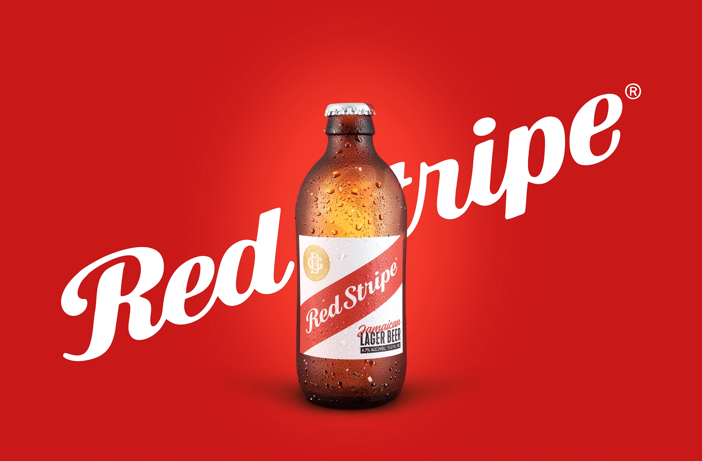 red stripe beer product photography photograph by Kevin Blackwell