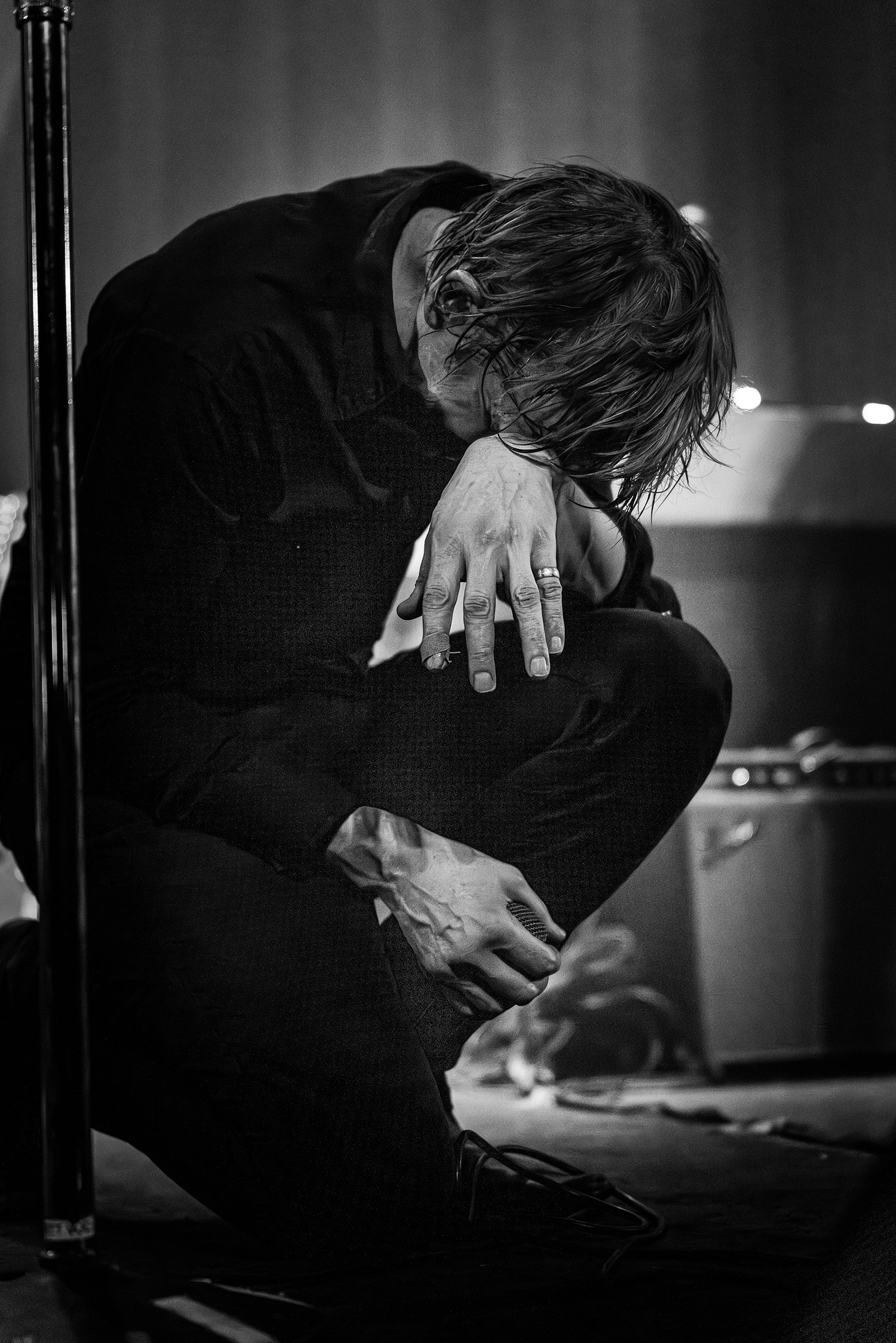 Spoon Britt Daniels Metro Portrait Photography 5 photograph by Kevin Blackwell
