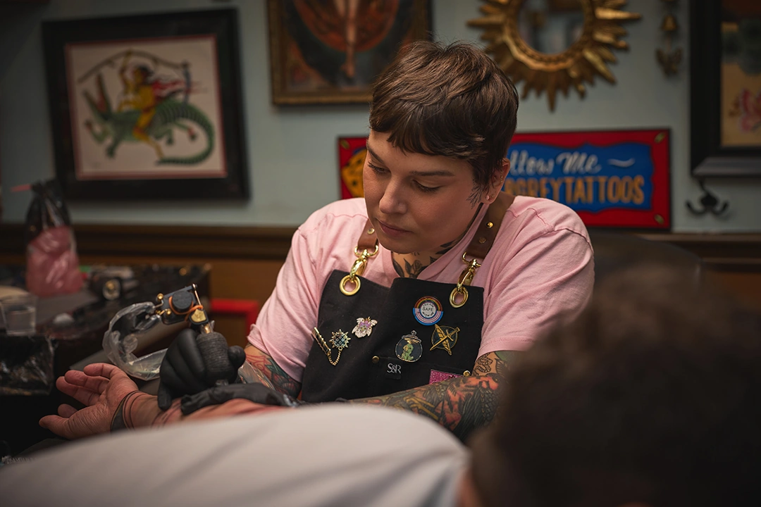 Ink & Dagger Tattoo photograph by Kevin Blackwell (7 of 25)